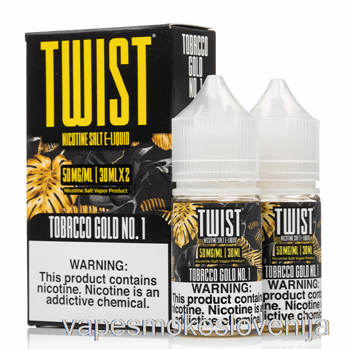 Vape Petrol Tobak Gold št. 1 - E-tekočina S Soljo Twist - 60 Ml 35 Mg